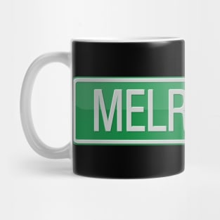 Melrose Place Street Sign T-shirt Mug